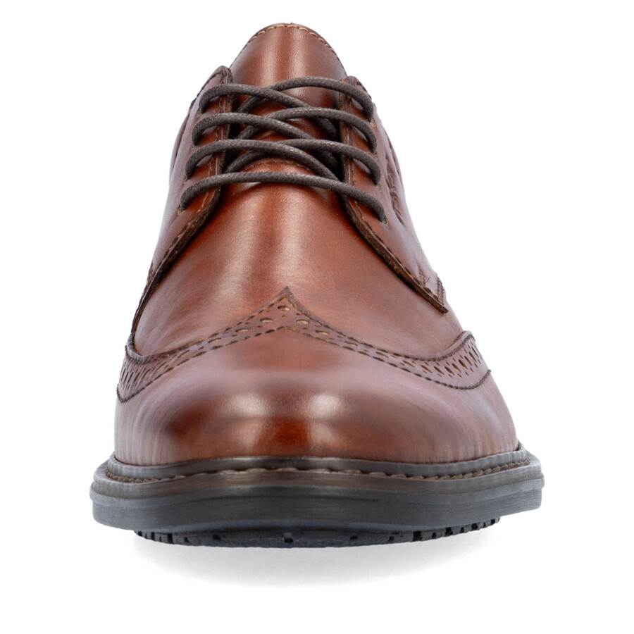 brown elasticated shoes for men rieker 17620-24