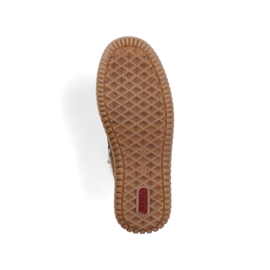 brown zip boots for women rieker 74260-25