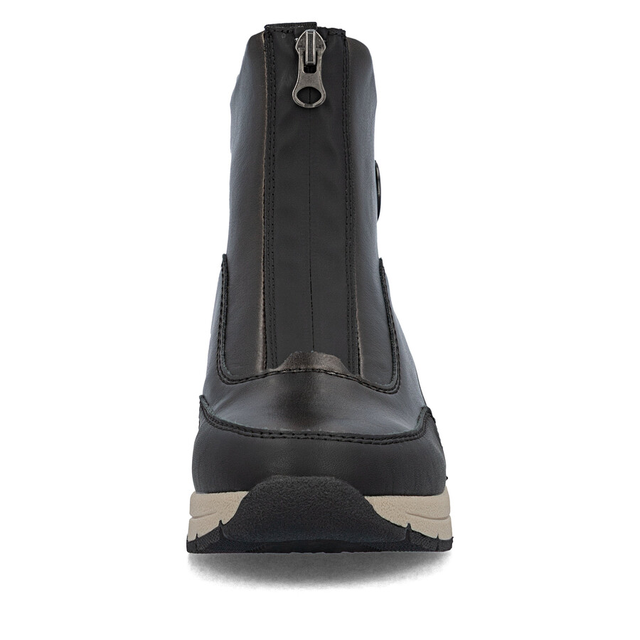 brown zip boots for women rieker n9381-60