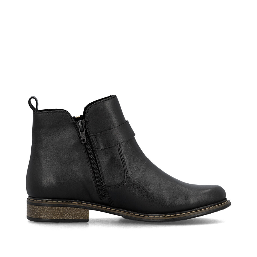 black zip boots for women rieker z4959-00
