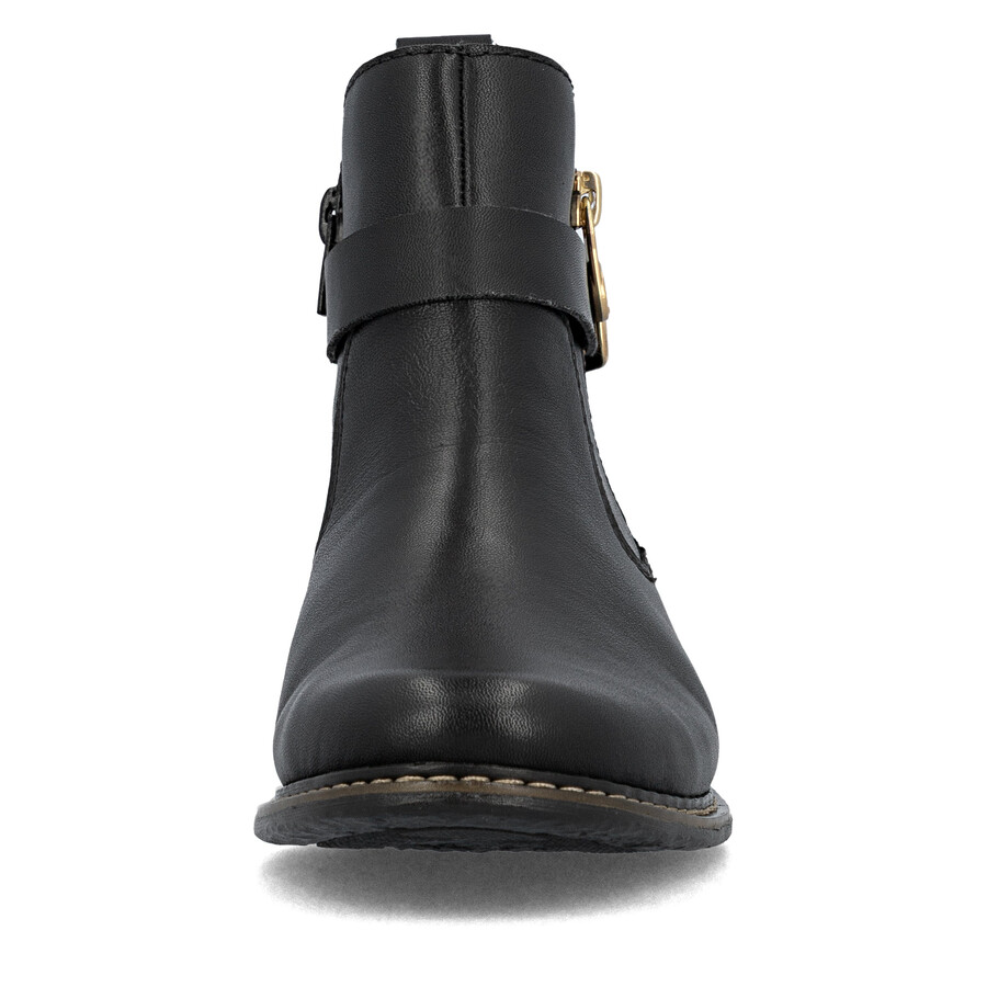 black zip boots for women rieker z4959-00