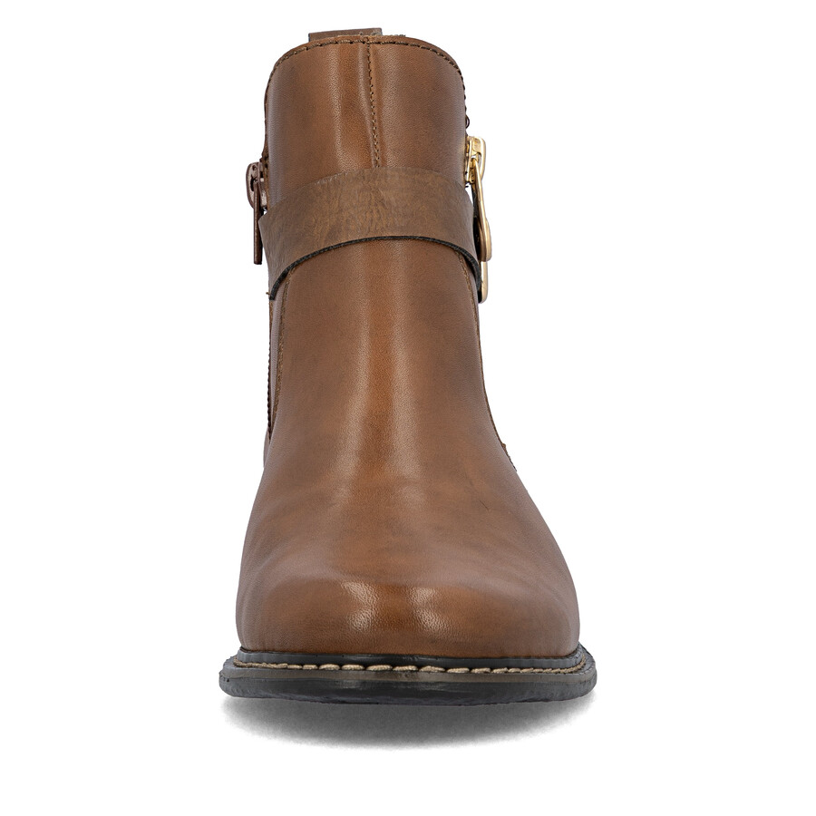 brown zip boots for women rieker z4959-22